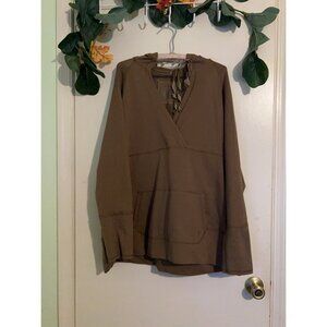 DANSKIN NOW Ladies Kangaroo Pocket Relaxed Fit Lounge Hoodie- SZ 2XL - NEW Stret